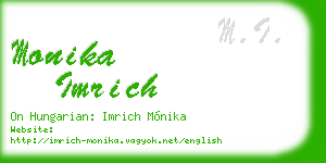 monika imrich business card