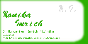 monika imrich business card